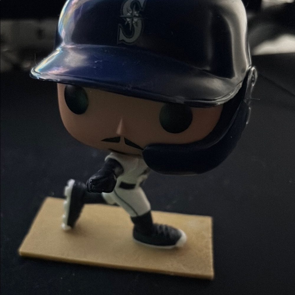 Funko Blue and White Baseball Player Figurine